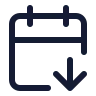 Calendar Arrow Down icon preview