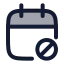 Calendarblock icon with duotone rounded style