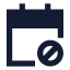 Calendarblock icon with solid sharp style
