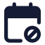 Calendarblock icon with solid standard style