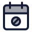 Calendarblock icon with duotone standard style