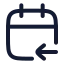 Calendarcheckin icon with stroke rounded style