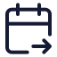 Calendarcheckout icon with stroke standard style