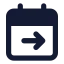 Calendarcheckout icon with solid standard style