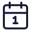 Calendardate icon with stroke standard style