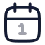 Calendardate icon with twotone rounded style