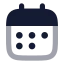 Calendardays icon with bulk rounded style