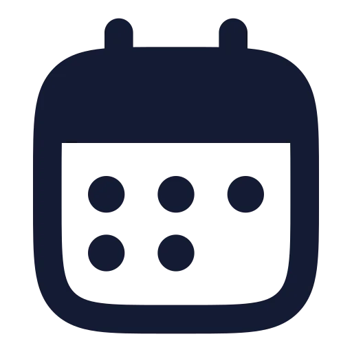 Calendar Days Icon in Solid Rounded style