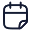 Calendarfold icon with stroke rounded style