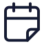 Calendarfold icon with stroke standard style