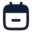 Calendarminus 2 icon with solid rounded style