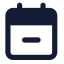 Calendarminus 2 icon with solid standard style