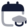 Calendar Mortarboard icon preview