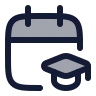 Calendar Mortarboard icon preview