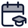 Calendar Mortarboard icon preview