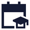 Calendar Mortarboard icon preview