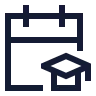 Calendar Mortarboard icon preview