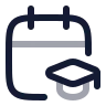 Calendar Mortarboard icon preview