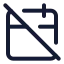 Calendaroff icon with stroke standard style