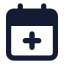 Calendarplus icon with solid standard style