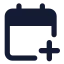 Calendarplus icon with solid standard style