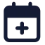 Calendarplus 2 icon with solid standard style