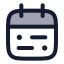 Calendarrange icon with duotone rounded style