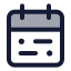 Calendarrange icon with duotone standard style