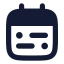 Calendarrange icon with solid rounded style