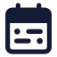 Calendarrange icon with solid standard style