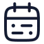 Calendarrange icon with stroke rounded style