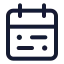 Calendarrange icon with stroke standard style