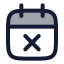 Calendarremove icon with duotone rounded style