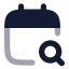 Calendarsearch icon with bulk rounded style