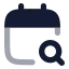 Calendarsearch icon with bulk rounded style