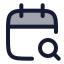 Calendarsearch icon with duotone rounded style