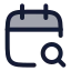 Calendarsearch icon with duotone rounded style