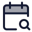Calendarsearch icon with duotone standard style