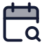 Calendarsearch icon with duotone standard style