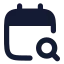 Calendarsearch icon with solid rounded style