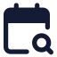 Calendarsearch icon with solid standard style