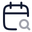 Calendarsearch icon with twotone rounded style