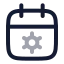 Calendarsetting icon with twotone rounded style