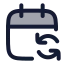 Calendarsync icon with duotone rounded style