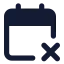 Calendarx icon with solid standard style