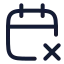 Calendarx icon with stroke rounded style