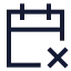 Calendarx icon with stroke sharp style