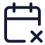 Calendarx icon with stroke standard style