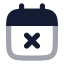 Calendarx icon with bulk rounded style