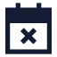 Calendarx icon with solid sharp style